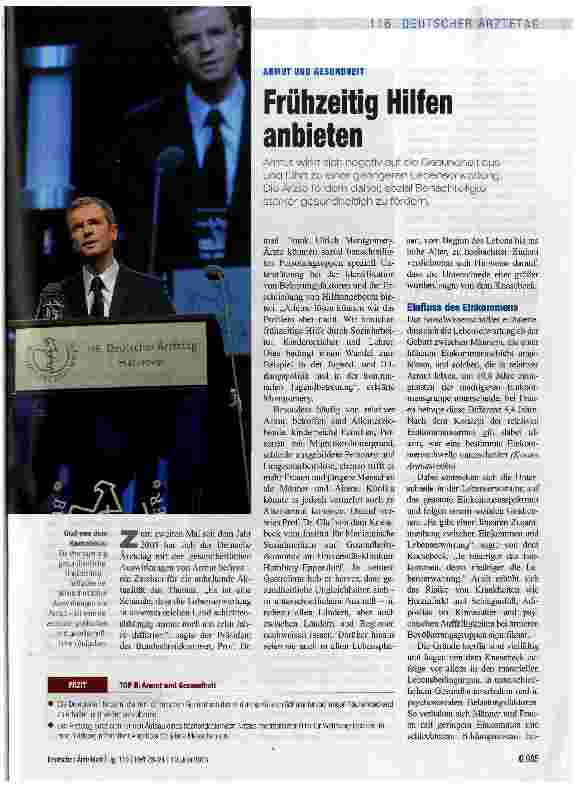 Vorschauseite 1: Frühzeitig Hilfen anbieten