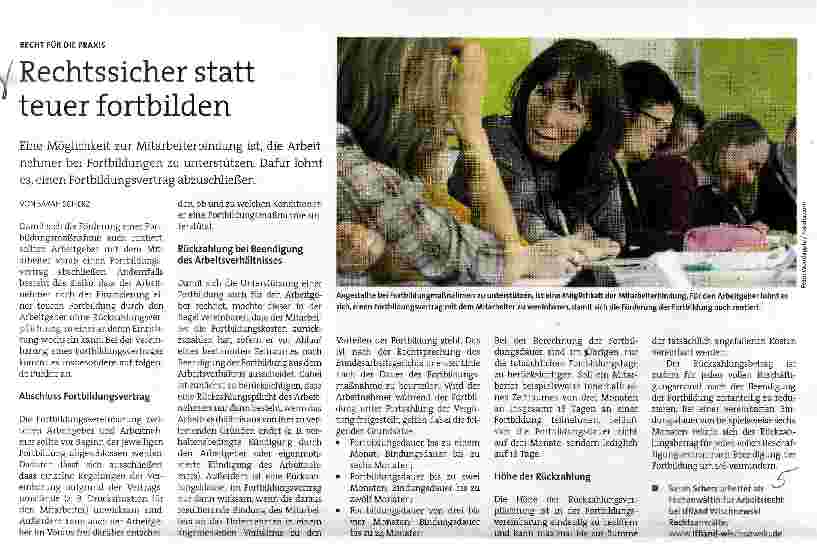 Vorschauseite 1: Rechtssicher statt teuer fortbilden