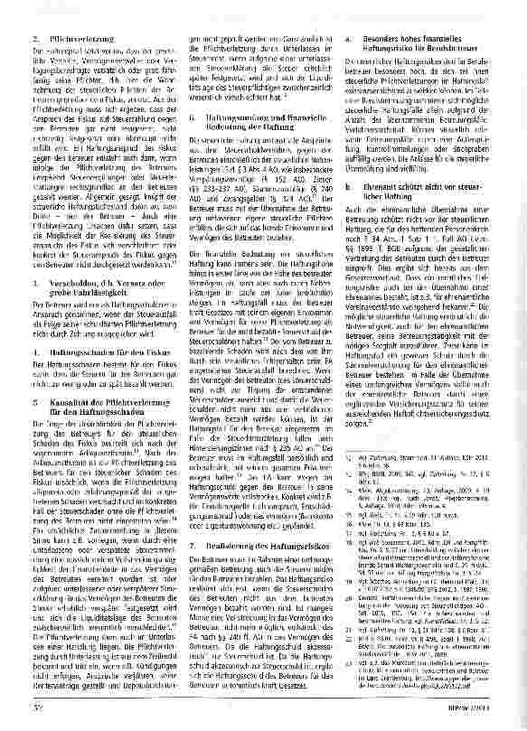 Vorschauseite 2: Wie können Betreuer (ehrenamtliche Betreuer und Berufsbetreuer) ihre steuerliche Haftung nach § 69 AO aus der Vermögensbetreuung vermeiden?