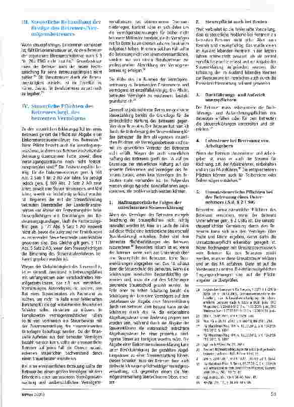 Vorschauseite 3: Wie können Betreuer (ehrenamtliche Betreuer und Berufsbetreuer) ihre steuerliche Haftung nach § 69 AO aus der Vermögensbetreuung vermeiden?