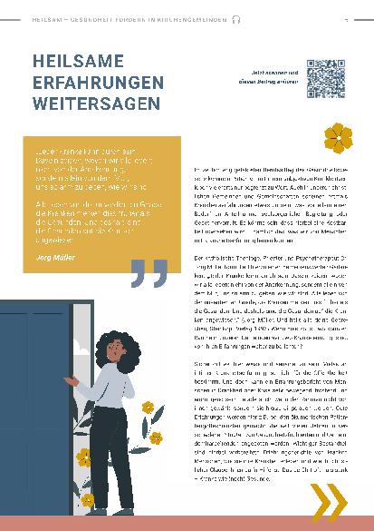 Vorschauseite 1: Heilsame Erfahrungen weitersagen
