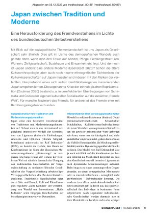 Vorschauseite 2: Japan zwischen Tradition und Moderne Eine Herausforderung des Fremdverstehens im Lichte des bundesdeutschen Selbstverstehens