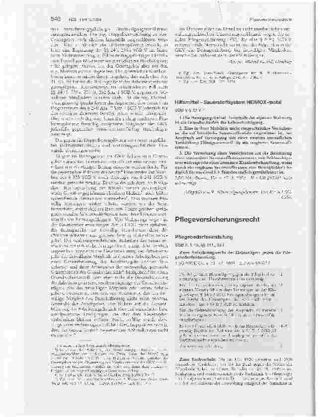 Vorschauseite 1: Pflegeversicherungsrecht