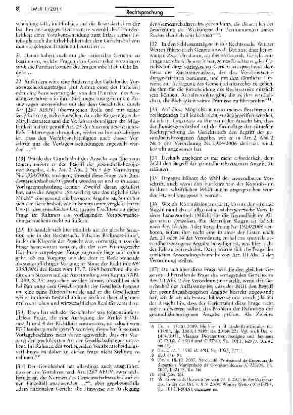 Vorschauseite 4: Zeitlicher Anwendungsbereich von gesundheitsbezogenen Angaben auf Lebensmitteln