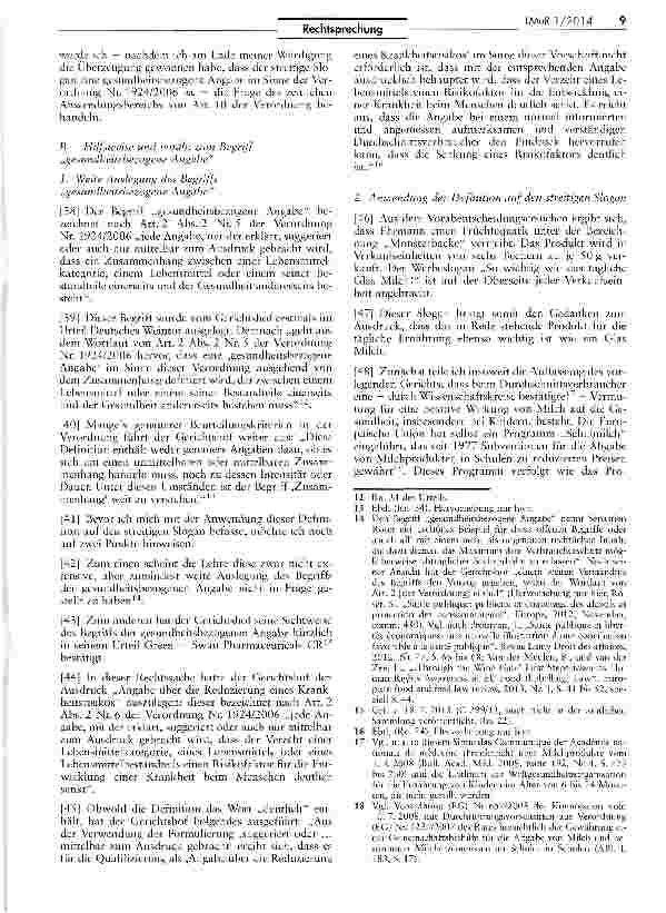 Vorschauseite 5: Zeitlicher Anwendungsbereich von gesundheitsbezogenen Angaben auf Lebensmitteln