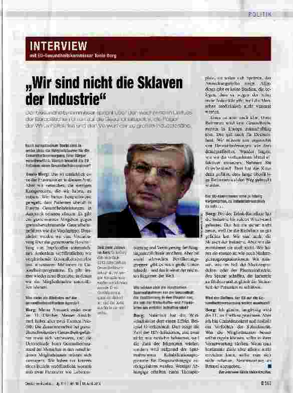 Vorschauseite 1: Wir sind nicht die Sklaven der Industrie