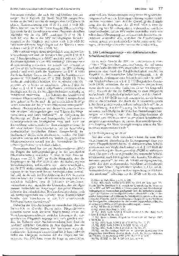 Vorschauseite 2: Die Rechtsnatur der Leistungszusage und die Bedeutung ärztlicher Feststellungen in der Privaten Haftpflichtversicherung