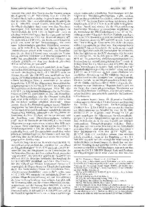 Vorschauseite 6: Die Rechtsnatur der Leistungszusage und die Bedeutung ärztlicher Feststellungen in der Privaten Haftpflichtversicherung