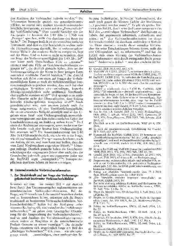 Vorschauseite 4: Gibt es (unions-)verfassungsrechtliche Grenzen für die Verbraucherinformation?
