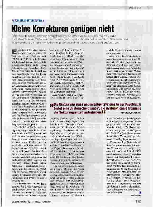 Vorschauseite 1: Kleine Korrekturen genügen nicht