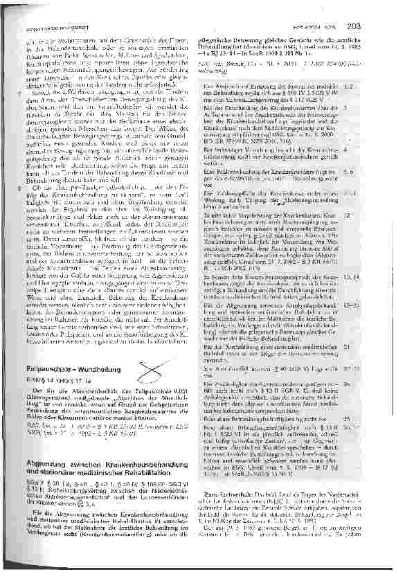 Vorschauseite 1: Fallpauschale - Wundheilung BSG, Urteil vom 26.3.2003