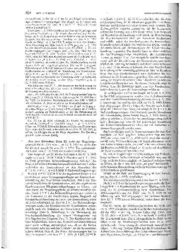 Vorschauseite 2: Fallpauschale - Wundheilung BSG, Urteil vom 26.3.2003
