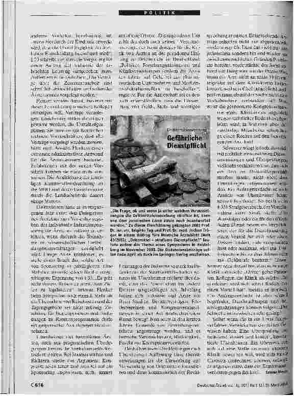 Vorschauseite 2: Klare Dienstanweisungen sind im Interesse der Ärzte