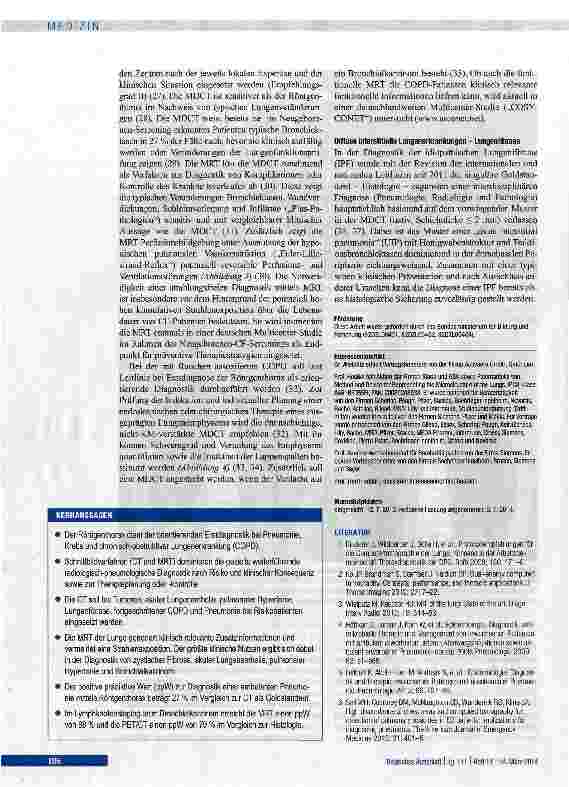 Vorschauseite 6: Radiologische Diagnostik von Lungenerkrankungen