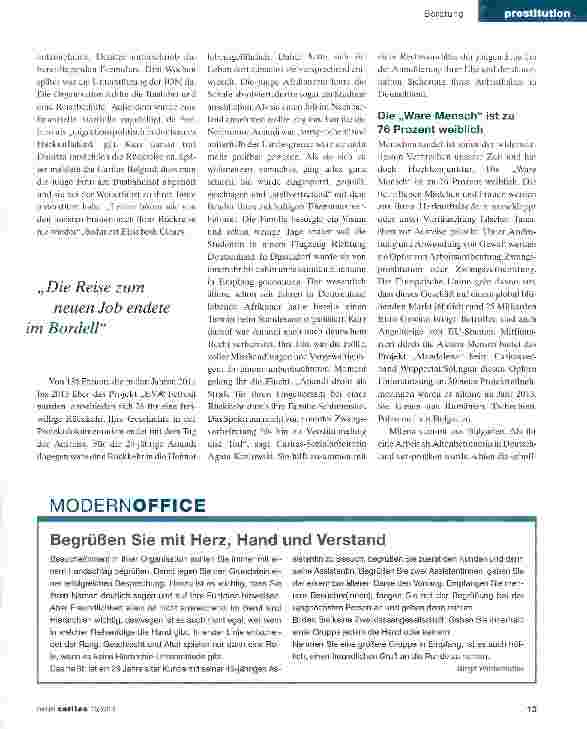 Vorschauseite 2: Opfer von Menschenhandel:Bleiben oder gehen?