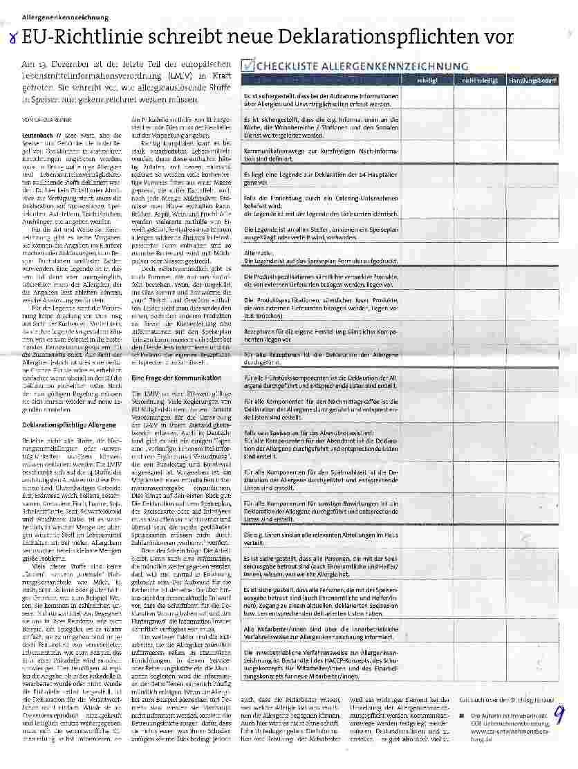 Vorschauseite 1: EU-Richtlinie schreibt neue Deklarationspflichten vor