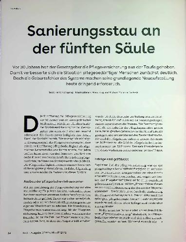 Vorschauseite 1: Sanierungsstau an der fünften Säule