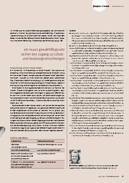 Vorschauseite 3: Sicherer Hafen Frauenhaus?
