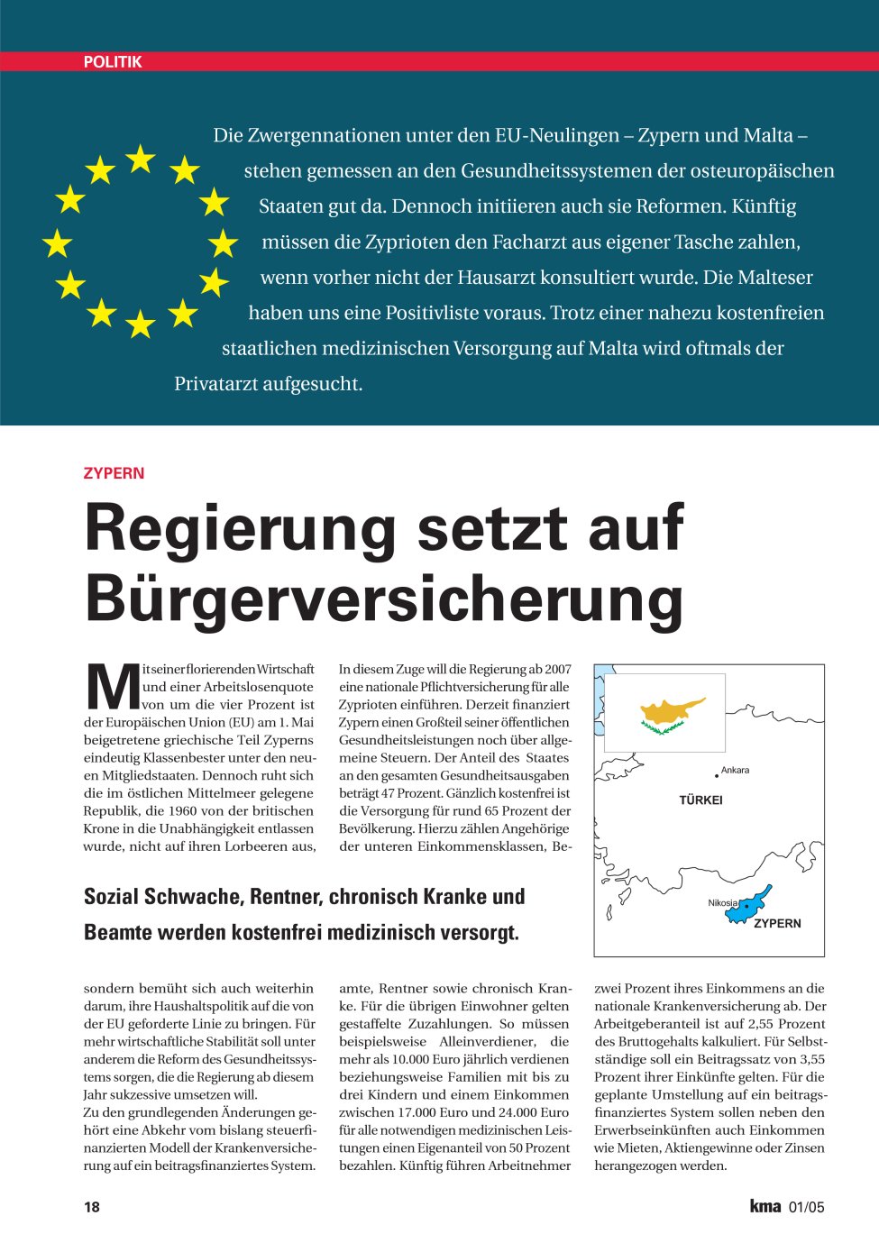 Vorschauseite 1: Regierung setzt auf Bürgerversicherung