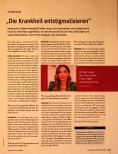 Vorschauseite 1: „Die Krankheit entstigmatisieren“