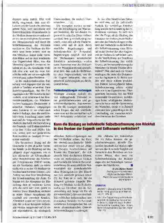 Vorschauseite 2: Ein Ort auch für Gegenwartsthemen