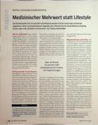 Vorschauseite 1: Medizinischer Mehrwert statt Lifestyle