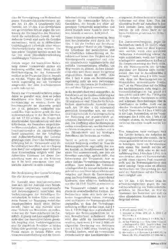 Vorschauseite 2: Vorauswahl von Berufsbetreuern