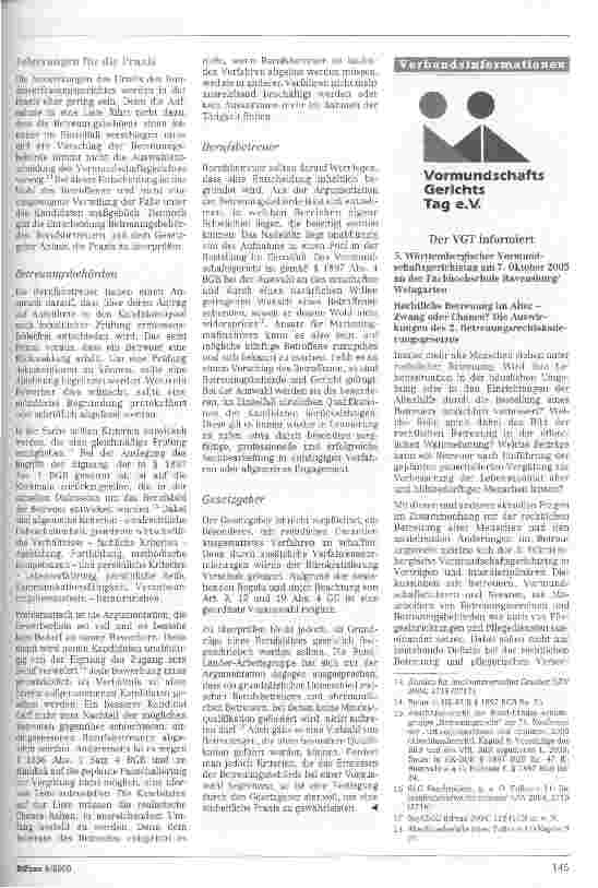 Vorschauseite 3: Vorauswahl von Berufsbetreuern