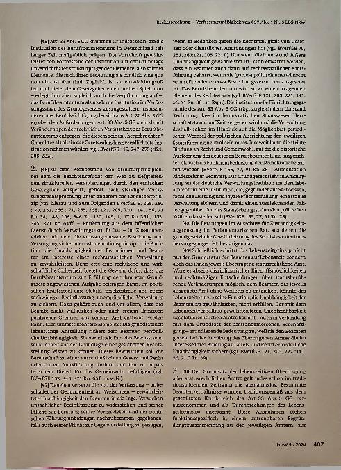 Vorschauseite 3: Rechtsprechung zum Beamtenrecht