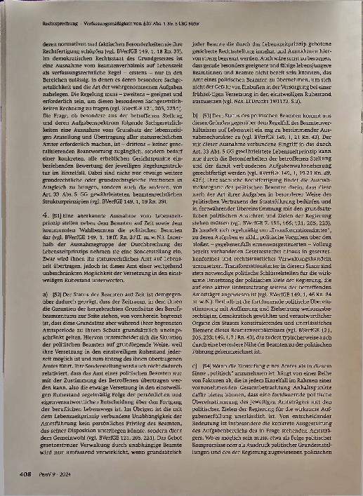 Vorschauseite 4: Rechtsprechung zum Beamtenrecht