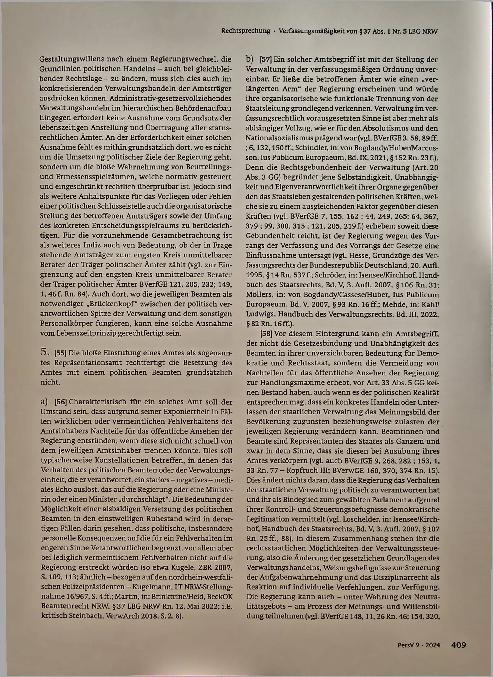 Vorschauseite 5: Rechtsprechung zum Beamtenrecht