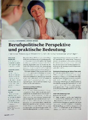 Vorschauseite 1: Berufspolitische Perspektive und praktische Bedeutung
