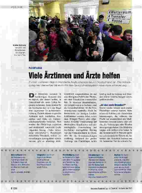 Vorschauseite 1: Viele Ärztinnen und Arzte helfen