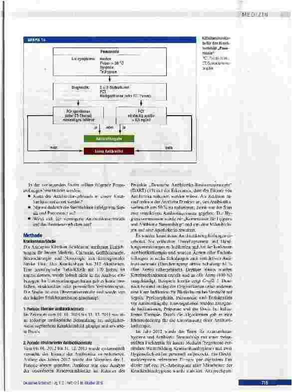 Vorschauseite 2: Reduktion des Antibiotikaverbrauchs im Krankenhaus