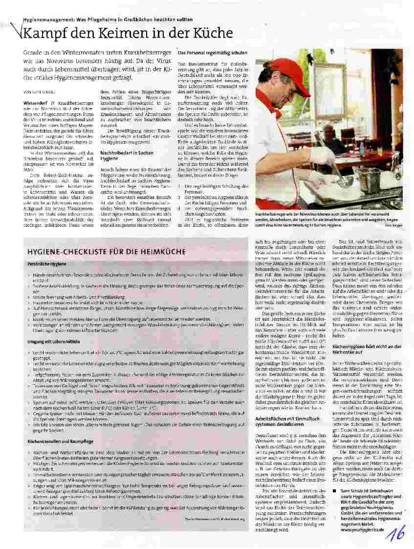 Vorschauseite 1: Kampf den Keimen in der Küche
