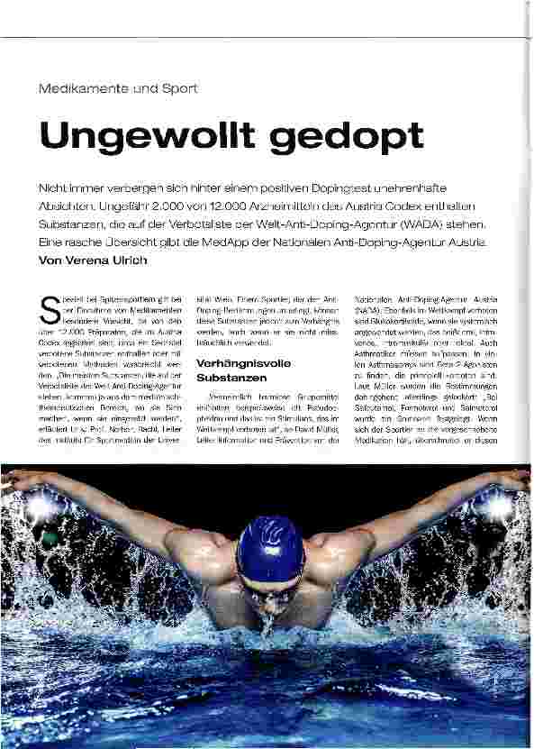 Vorschauseite 1: Ungewollt gedopt
