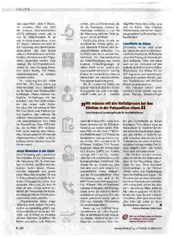 Vorschauseite 2: Bereitschaftsdienste unter Beobachtung