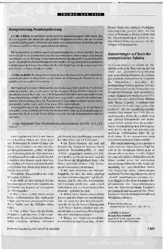 Vorschauseite 3: Perspektiven für effizientes DatenmanagementElektronische Patientenakte
