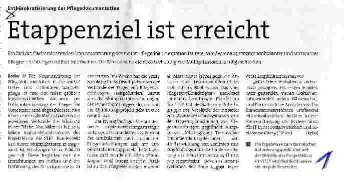 Vorschauseite 1: Etappenziel ist erreicht
