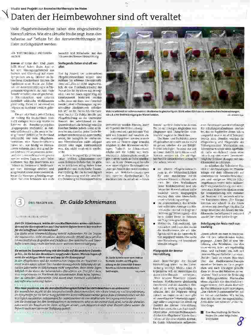 Vorschauseite 1: Daten der Heimbewohner sind oft veraltet