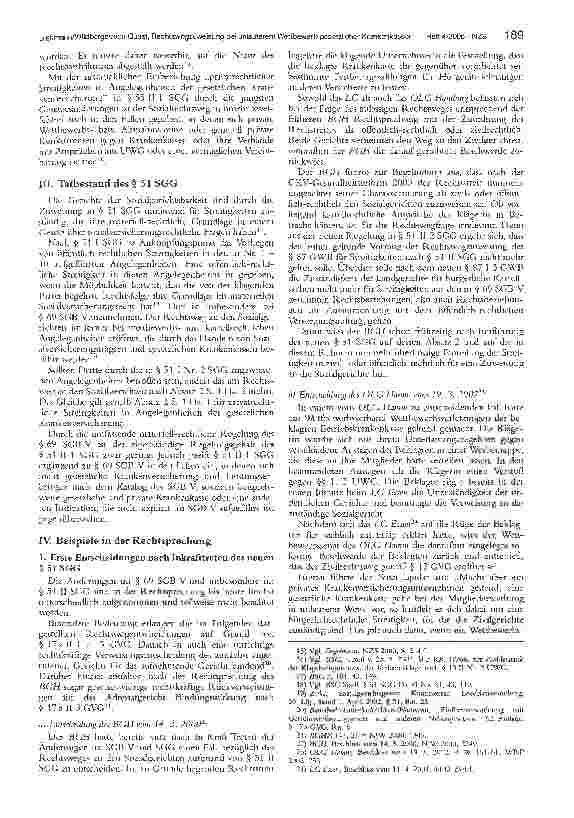 Vorschauseite 3: Rechtswegzuweisung nach § 51 Abs. 2 SGG bei unlauterem Wettbewerb gesetzlicher Krankenkassen