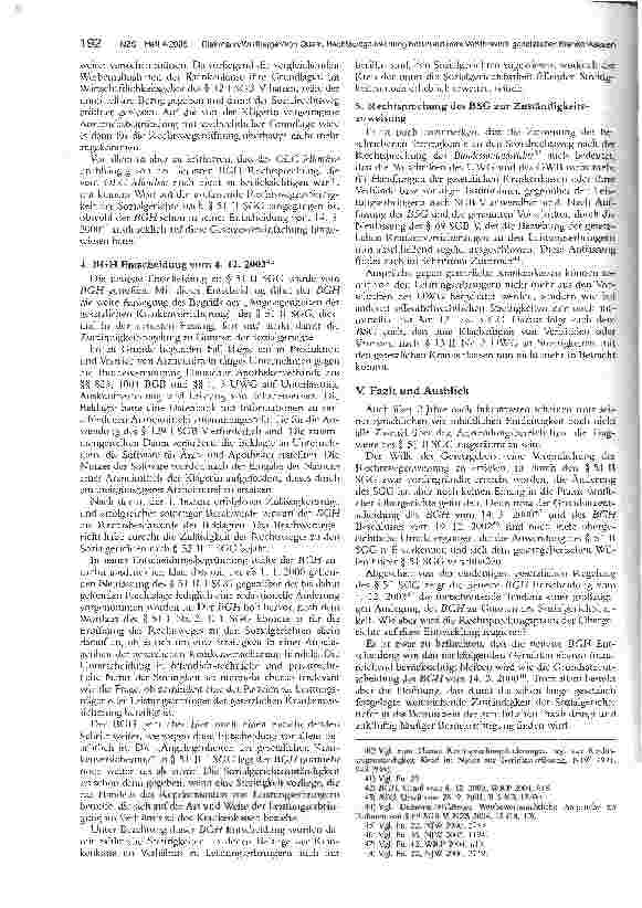 Vorschauseite 6: Rechtswegzuweisung nach § 51 Abs. 2 SGG bei unlauterem Wettbewerb gesetzlicher Krankenkassen