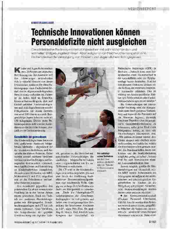 Vorschauseite 1: Technische Innovationen können Personaldefizite nicht ausgleichen