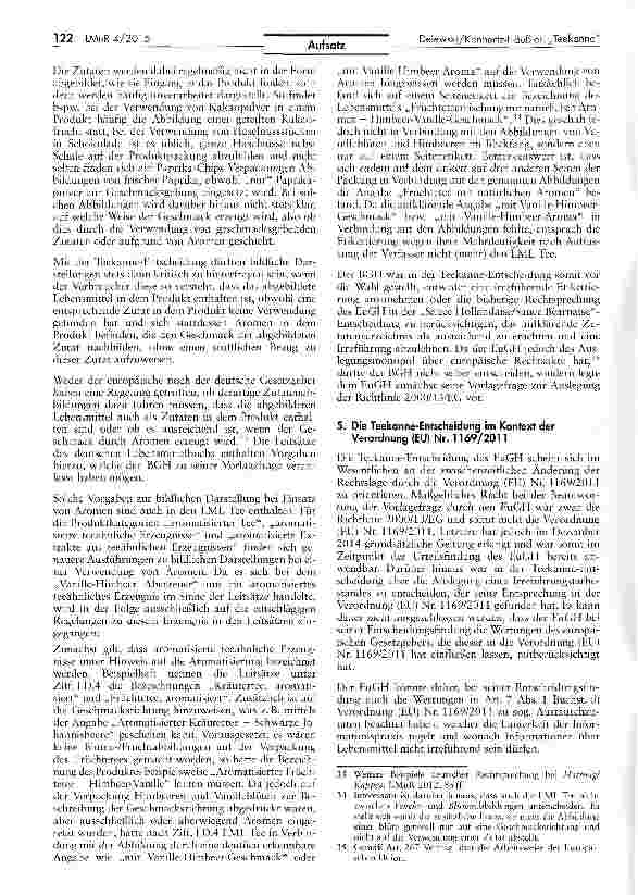 Vorschauseite 6: Nicht nur eine Frage des guten Geschmacks Die „Teekannen-Entscheidung des EuGH und deren mögliche Auswirkungenauf die künftige Rechtspraxis