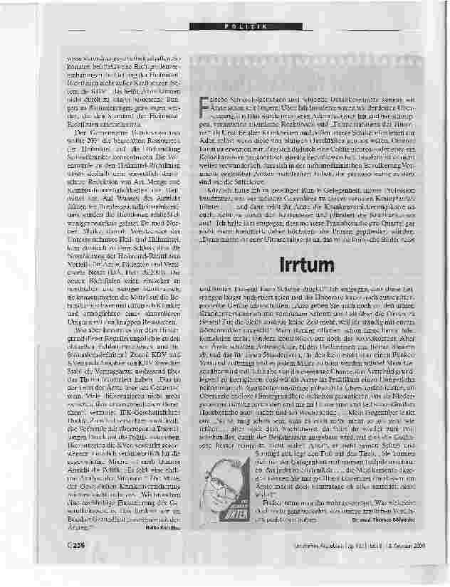 Vorschauseite 2: Heilmittel-RichtgrößenFrust führt zu Überreaktionen