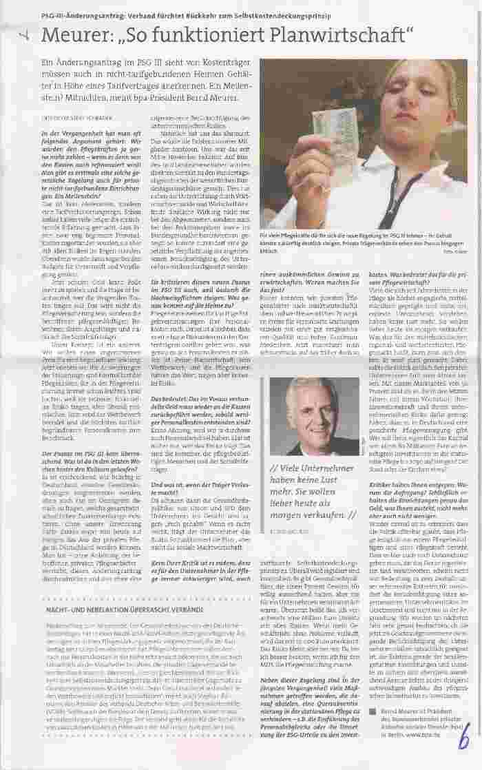Vorschauseite 1: Meurer: „So funktioniert Planwirtschaft