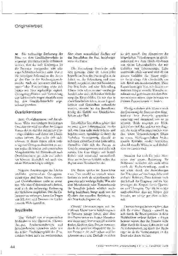Vorschauseite 4: Sex nach Krebs