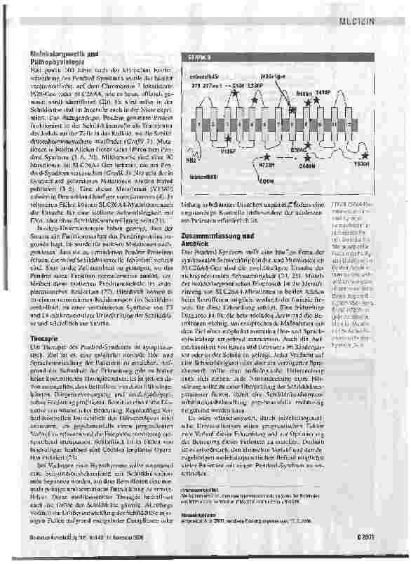 Vorschauseite 6: Angeborene Schwerhörigkeit und Struma: Pendred-Syndrom