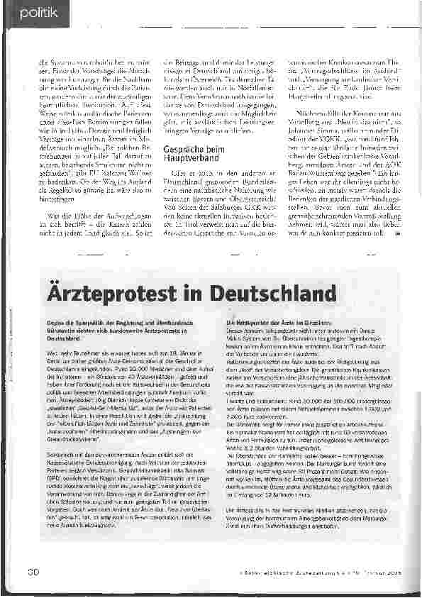 Vorschauseite 2: Internationale Kooperation von KrankenkassenGrenzenlose Medizin
