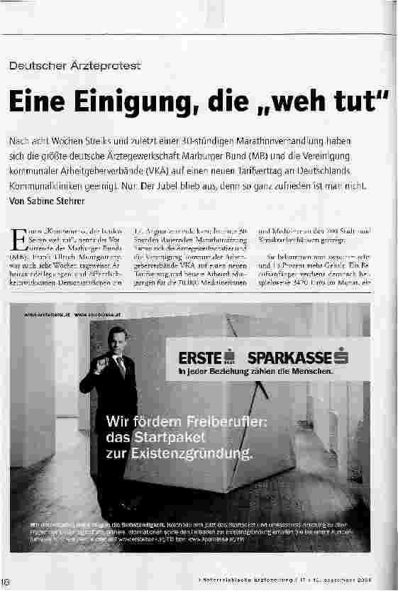 Vorschauseite 1: Eine Einigung, die weh tut